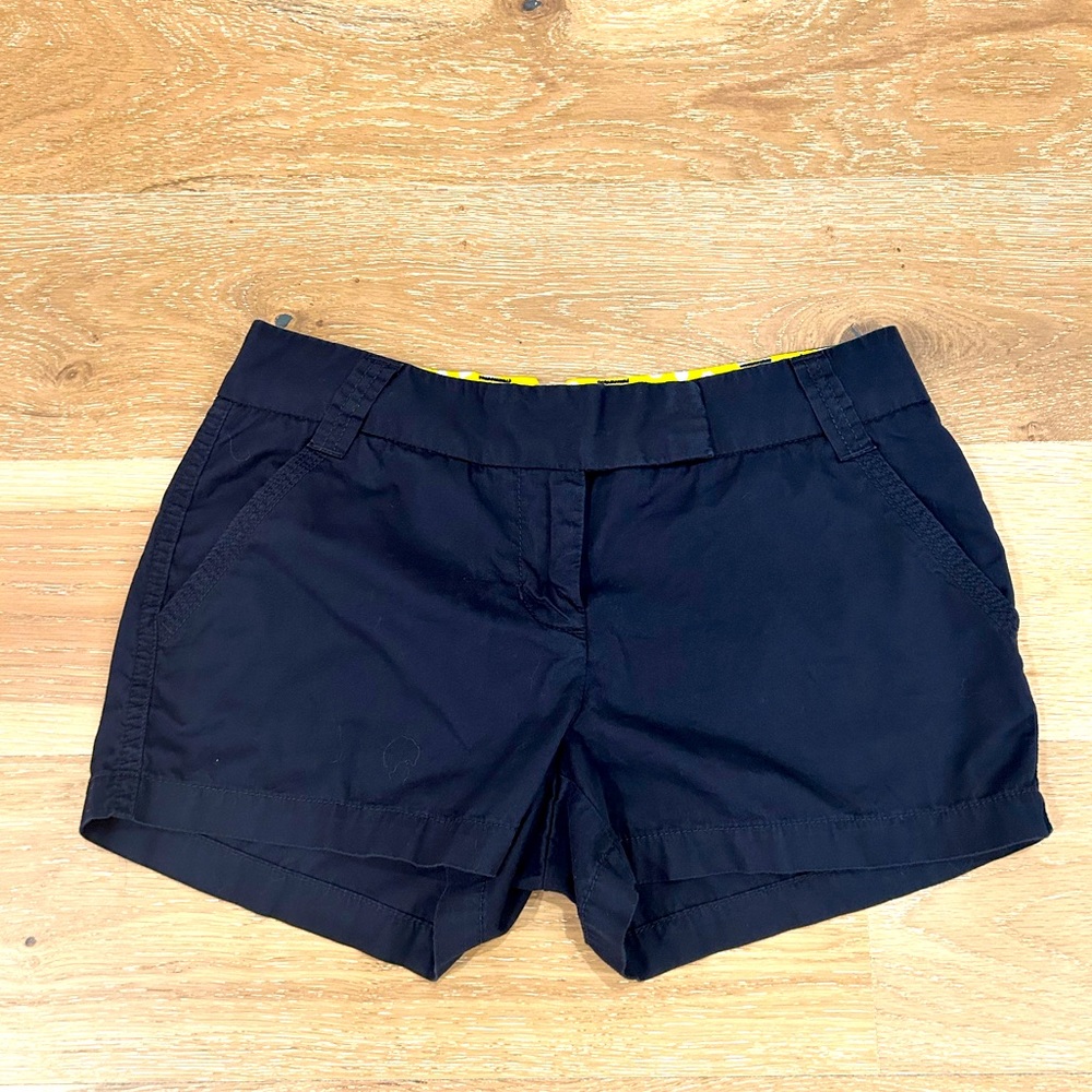 J. Crew navy chino shorts size 4
